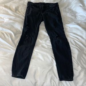 Black Low Rise Jean Leggings - Hollister